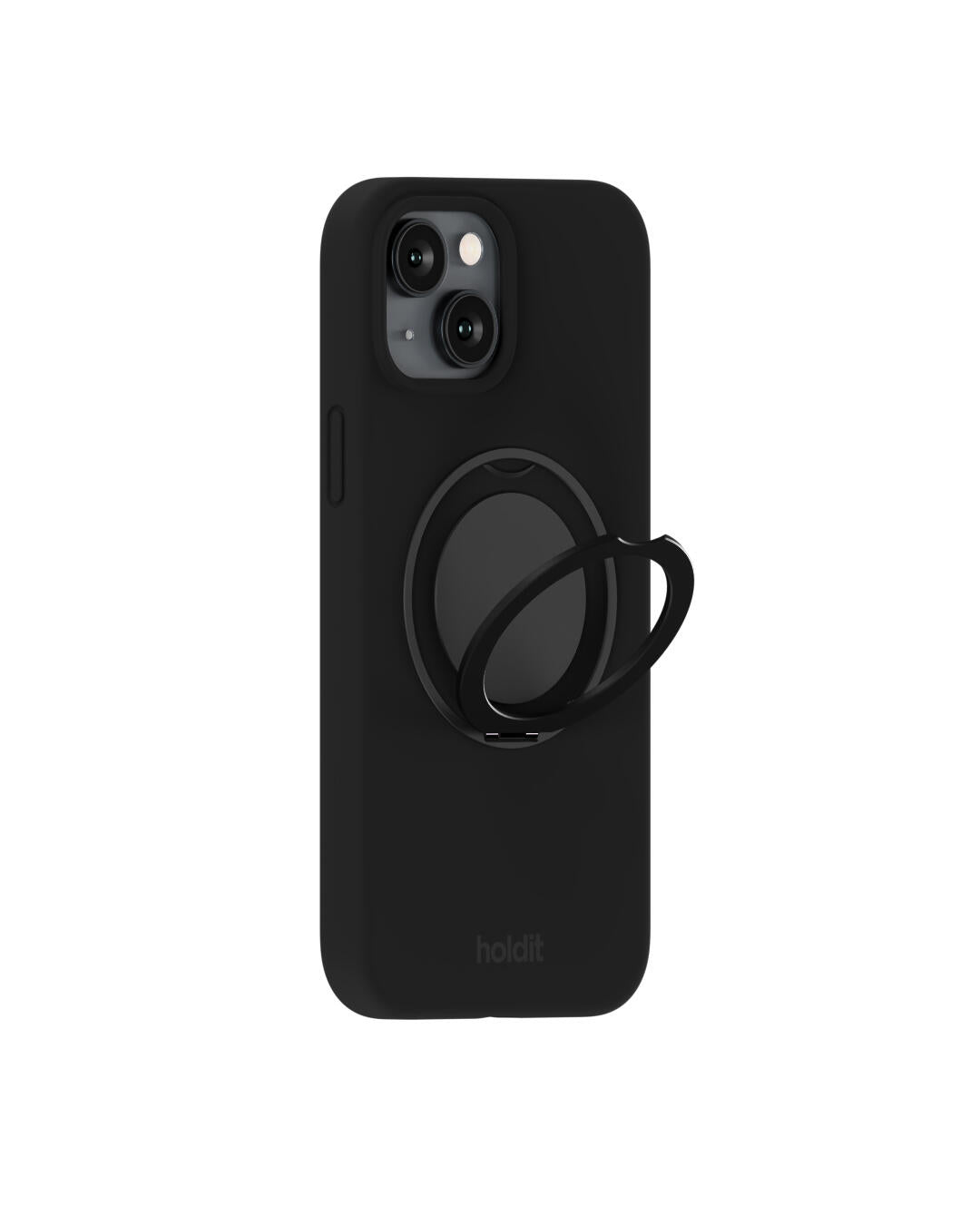 Silicone Stand iPhone cover - Black
